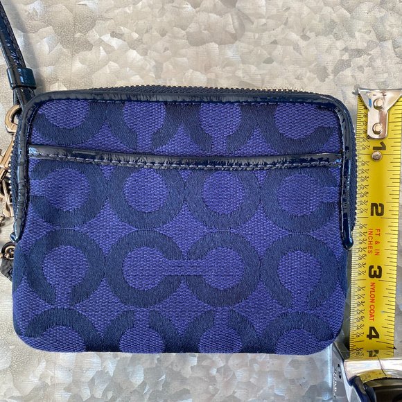 Blue Coach Wristlet - Picture 4 of 8